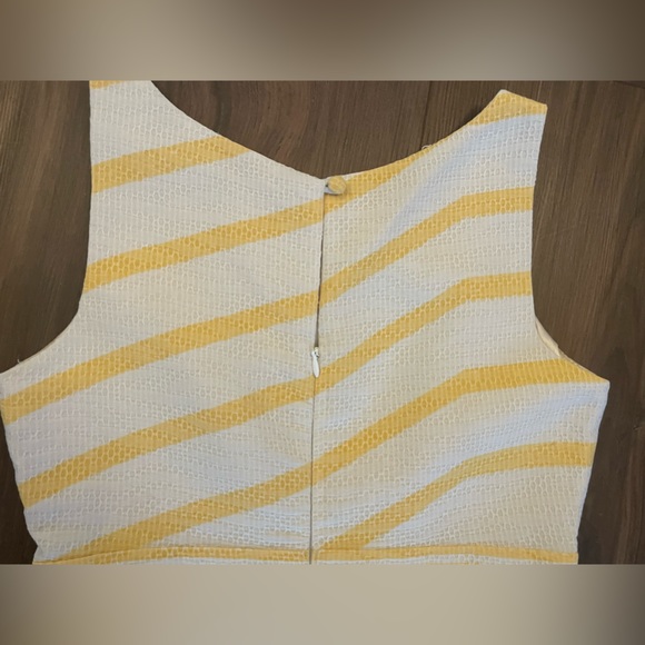 THE LIMITED | Yellow and White Stiped Sheath Dress Size 4 - Picture 6 of 6